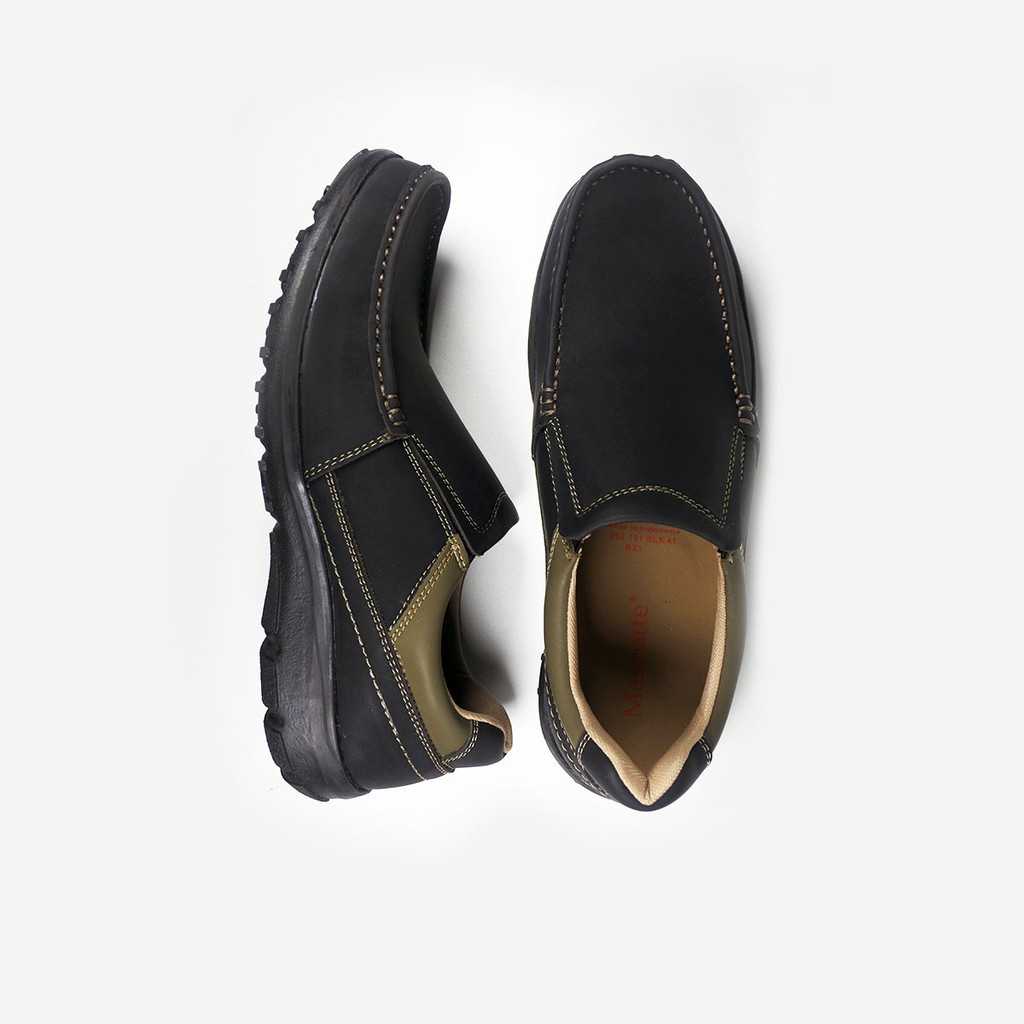 Mascotte CAYDEN | Sepatu Slip On Pria 992.101 [ Hitam dan Cokelat ]RAMAYANA JAKTIM