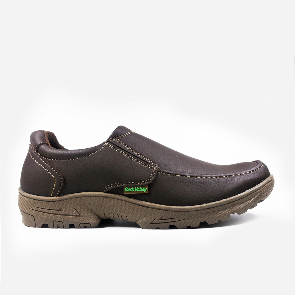 Rockvalley SANTIO | Sepatu Slip On Pria N93 085 - CokelatRAMAYANA JAKTIM