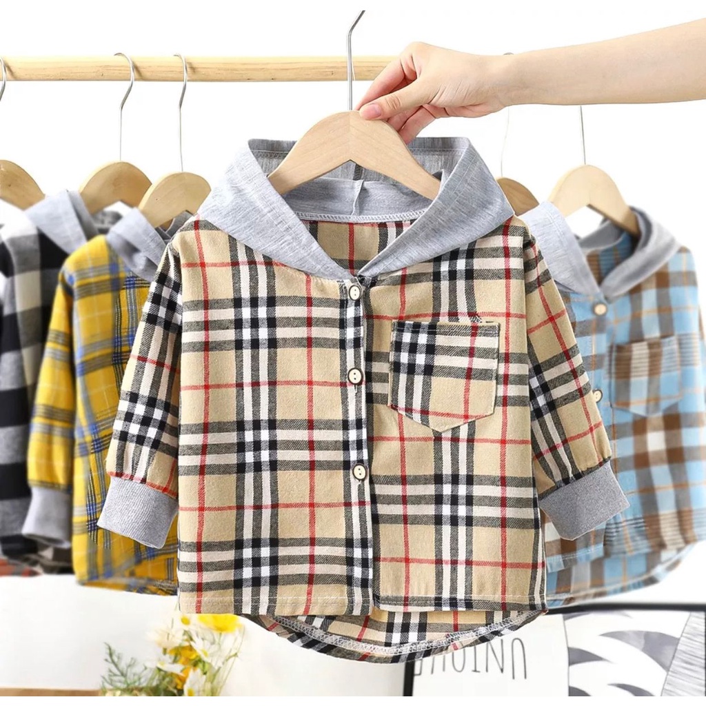 1234OS - kemeja anak flanel import.