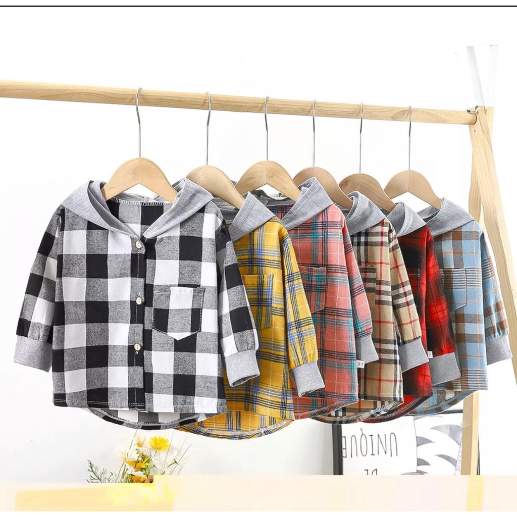 1234OS - kemeja anak flanel import.