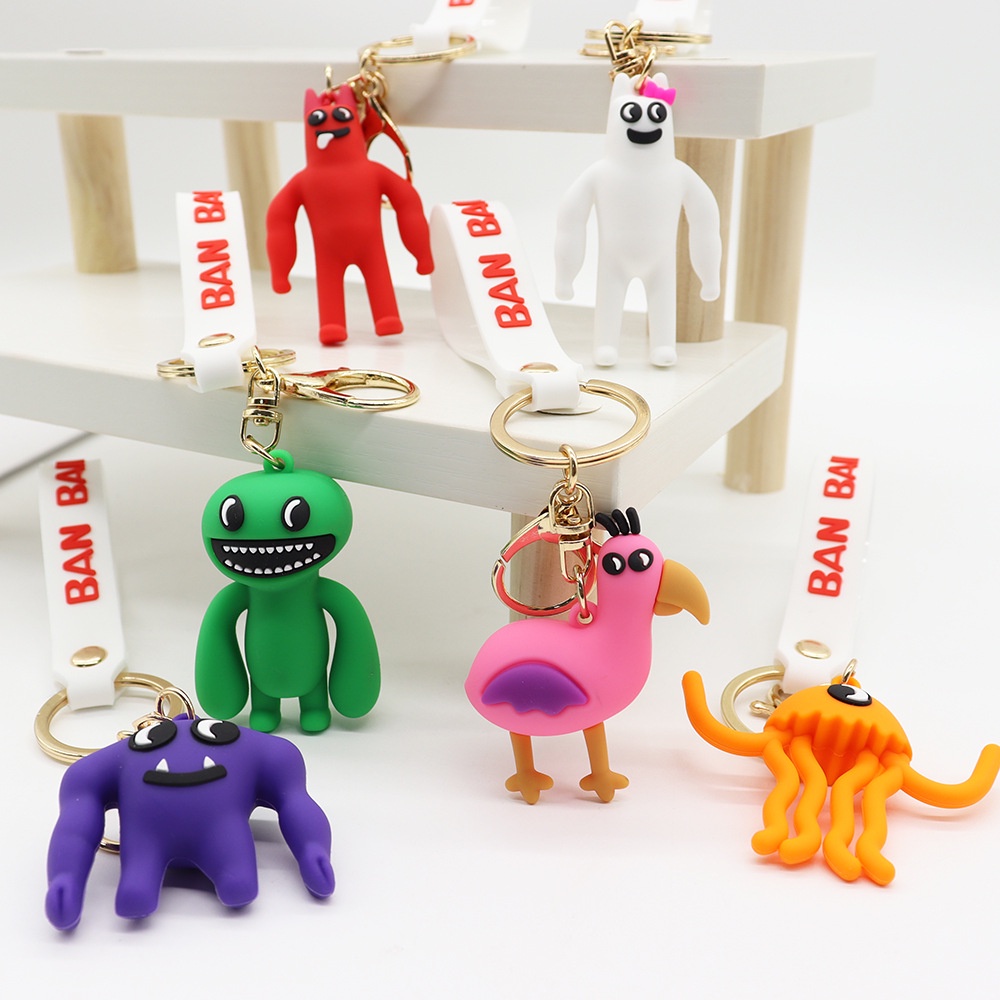Garten of Banban Keyring Hot Game Gantungan Kunci Aksesoris Boneka Lucu Anak Laki-Laki Tas Sekolah Liontin Aksesoris