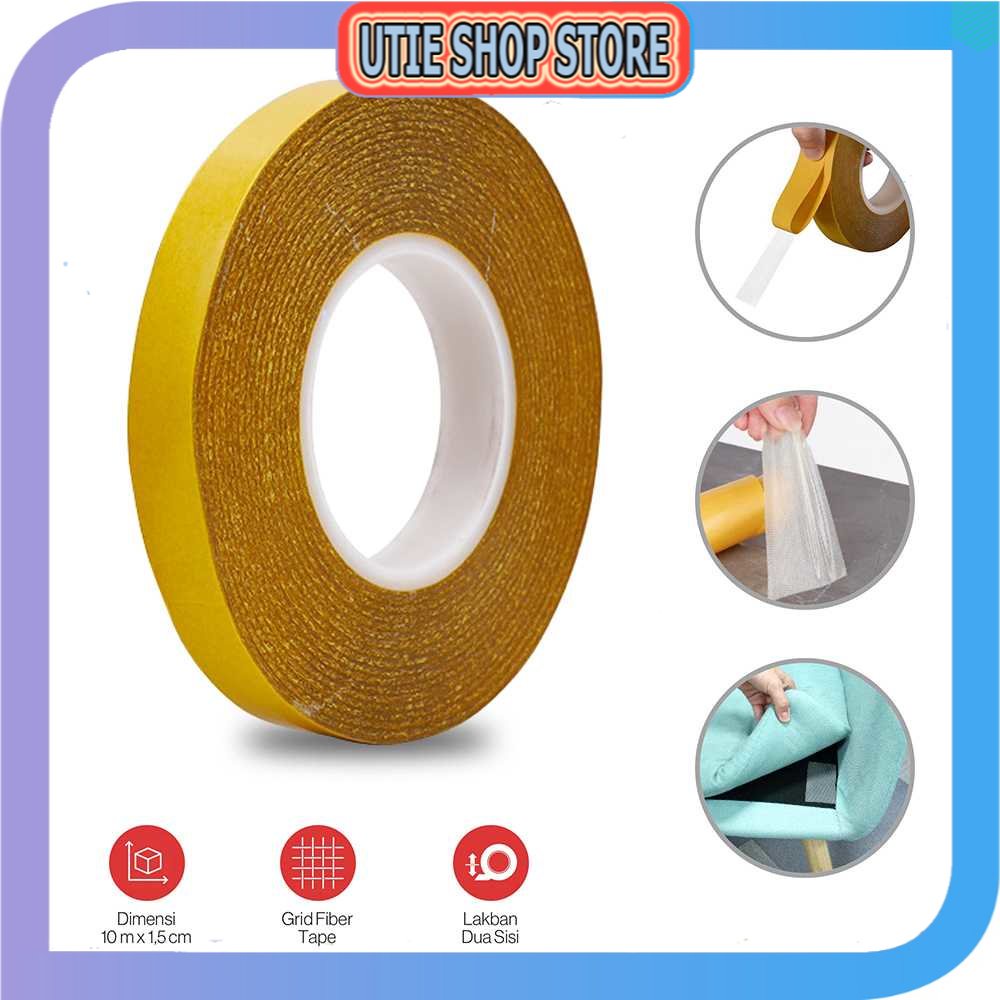 

UTIE STORE - DA Lakban Dua Sisi Super Strong Grid Fiber Tape 10 Meter - DA30