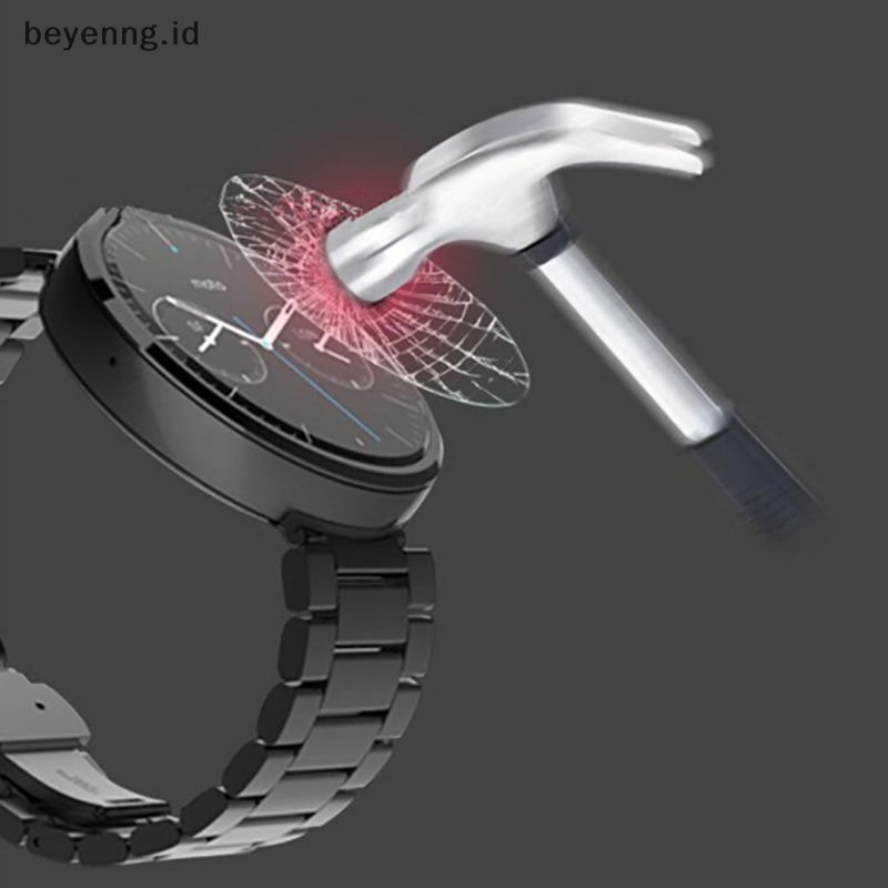 Beyen 1pc Pelindung Layar Tempered Glass Untuk 28.30.34.35.36.37.38/40mm Bulat Watch ID