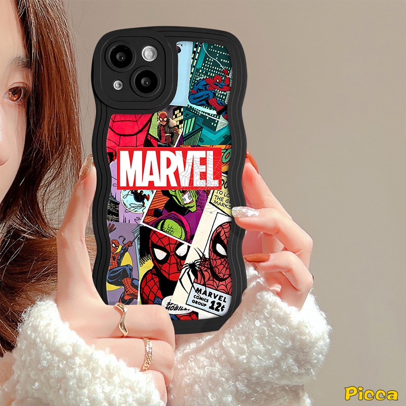 Case Label Graffiti Anime Kartun Merek Trendi Untuk Infinix Hot 12i 10Lite 11s 10s 20 10 9 20s 8 12 Pro Hot 9 10 11 12 Play Note 12 G96 10 Pro Smart 6 4 5 Plus Tepi Bergelombang Lembut Sarung