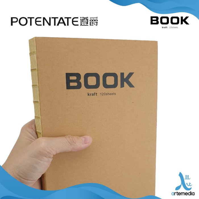 

POTENTATE Kraft paper book 210x142mm 120 sheets 100gsm