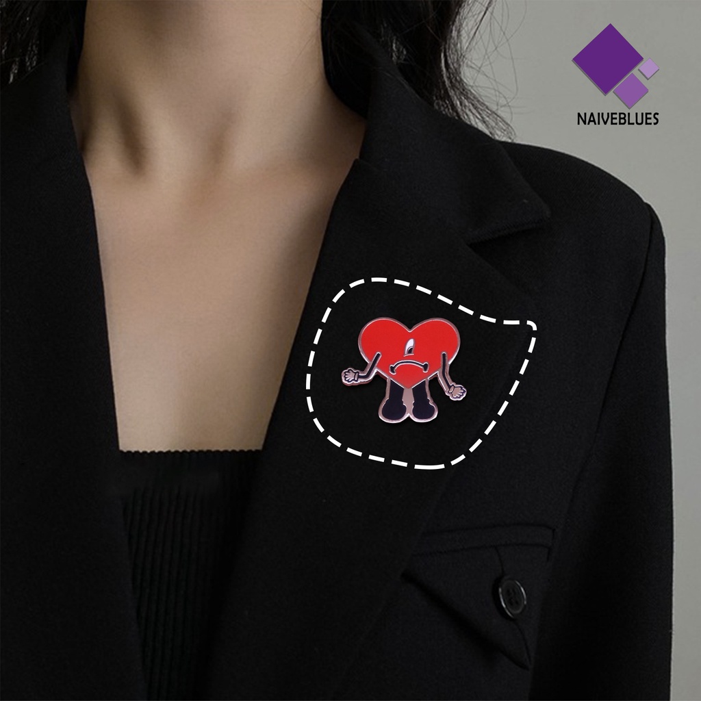 &lt; Naiveblues &gt; Indah Kerajinan Hebat Ringan Pesta Bros Kartun Kelinci Bad Fashion Lencana Kostum Aksesoris