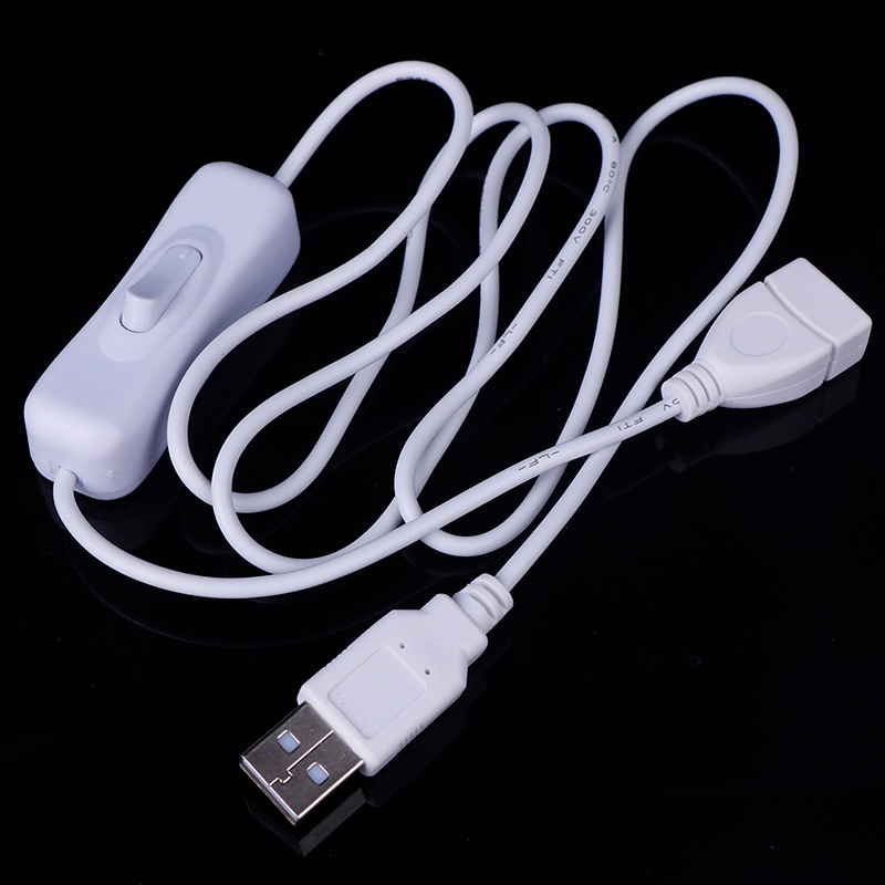 Gentlehappy 1Pc 1m Kabel USB Dengan Switch ON/OFF Cable Extension Toggle Untuk Lampu USB USB Fan id