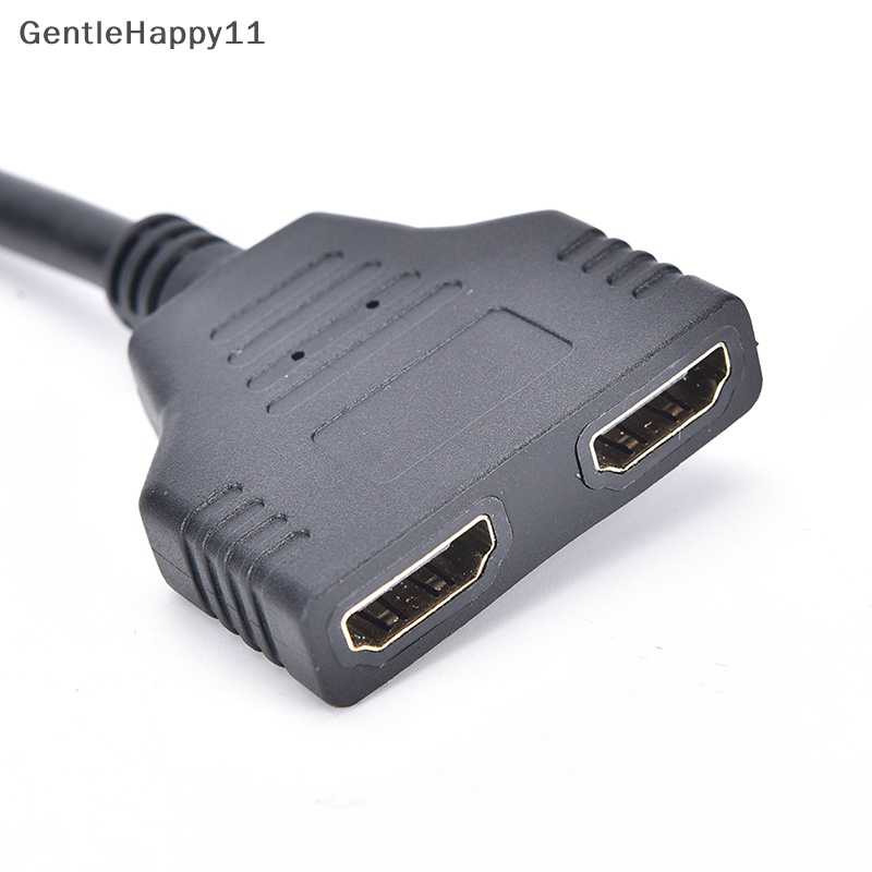 Gentlehappy 1080P HDMI Port Male to 2female 1in2 Out Splitter Kabel Adapter Converter id