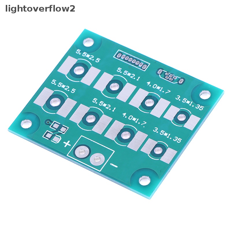 [lightoverflow2] Soket Konektor Charging Adaptor Papan PCB Mikro Tipe C Ke DC 5.5 x 2.1/2.5 4.0 x 1.7 3.5 x 1.35 mm Female [ID]