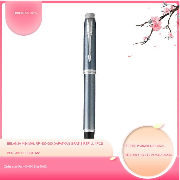 

Parker IM Blue Grey Chrome Trim Rollerball