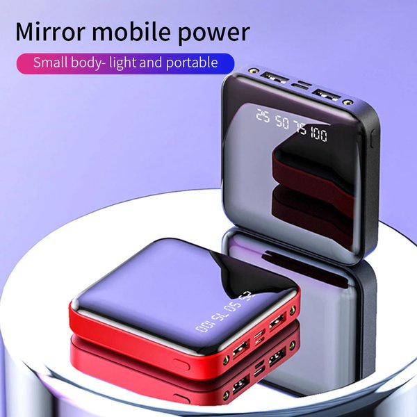 Mini Power Bank 2 Port USB 2A 10000mAh Portable USB LED Digital