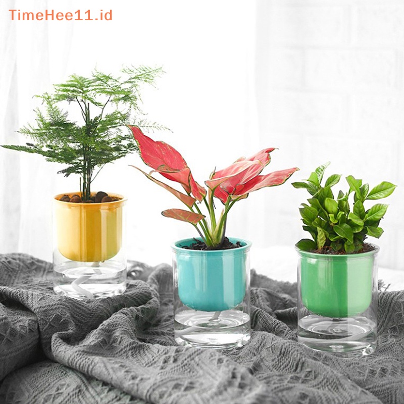 Timehee Pot Bunga Water Plang Vas Wadah Tanaman Tabletop ID