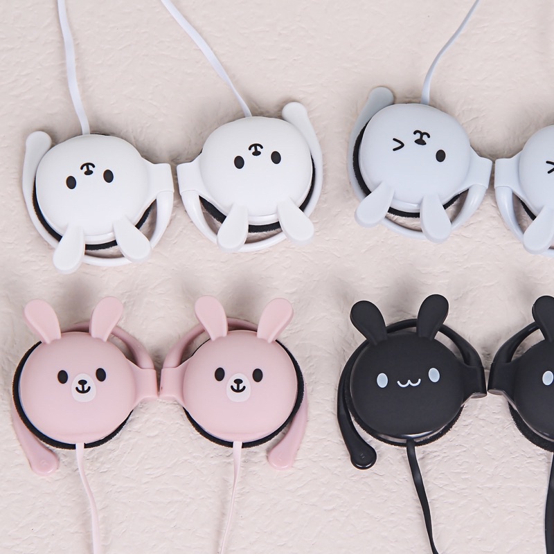 [KN-3065] Headset Earphone Motif RABBIT so cute earphone