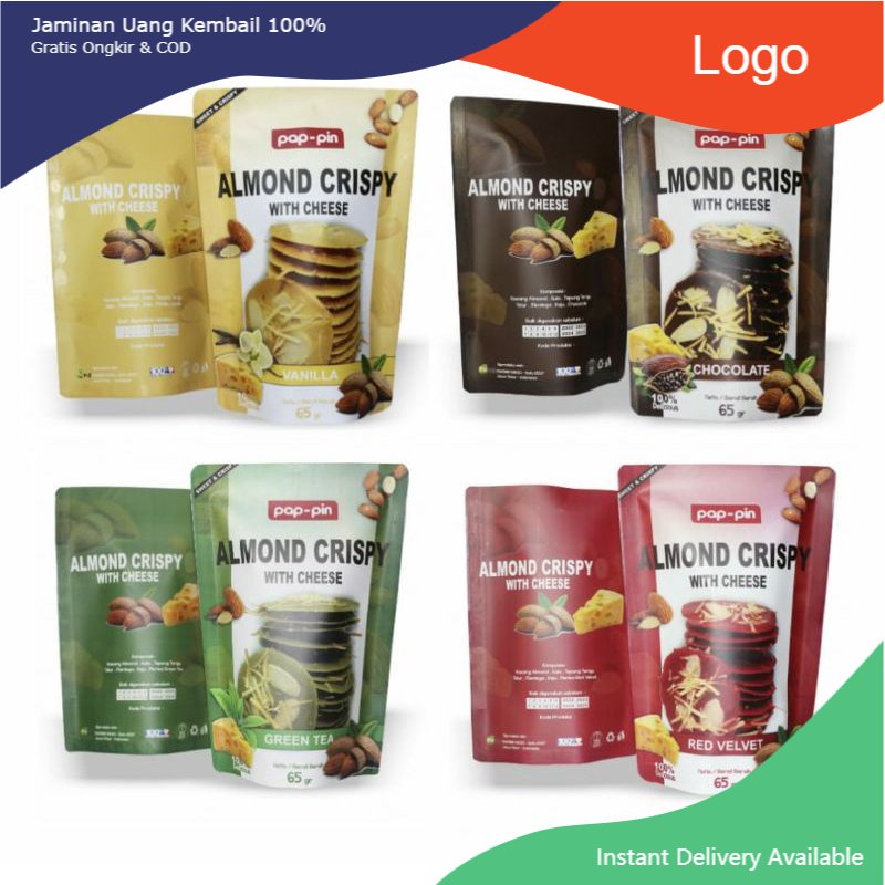 

Paket Almond Crispy Cheese Isi 4 pcs Mix - Oleh Oleh Khas Malang