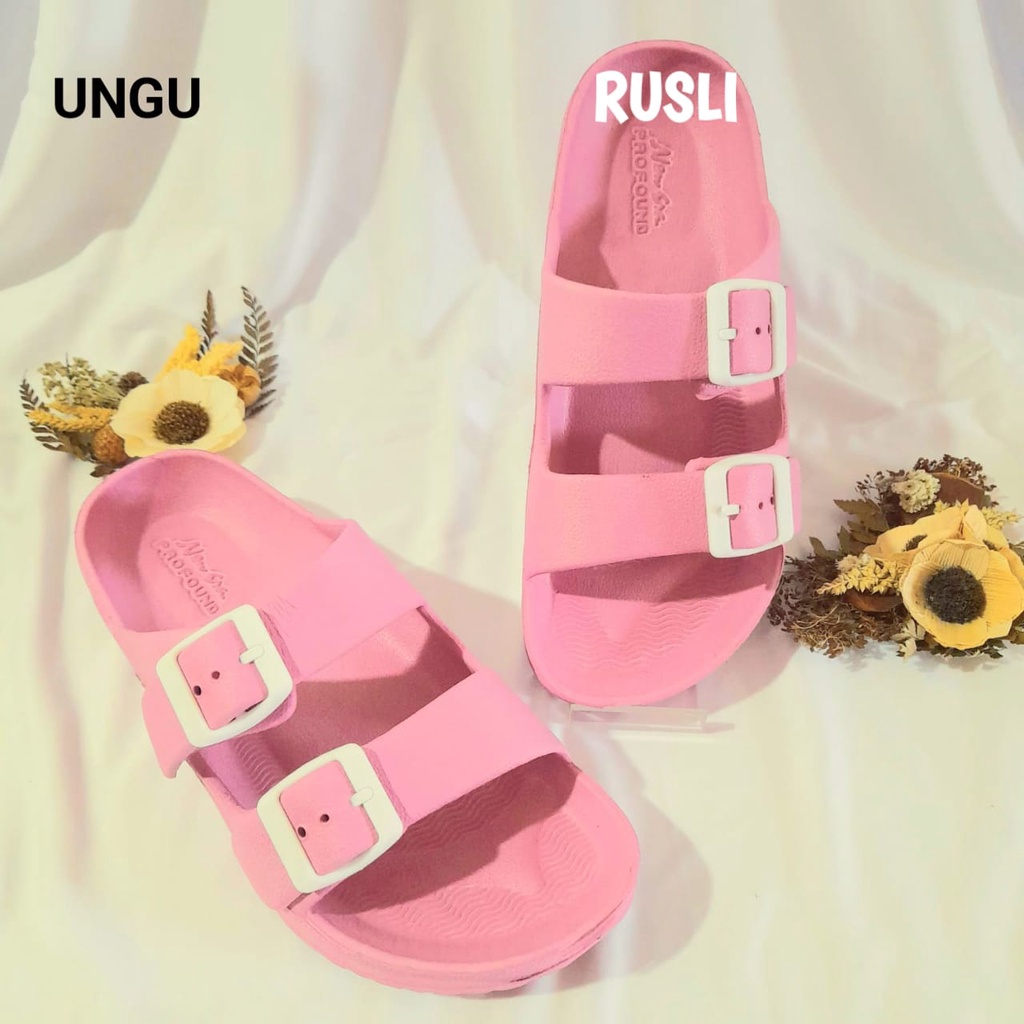 (COD) Sandal Karet Wanita Ban Gesper Kuat New Era 11024