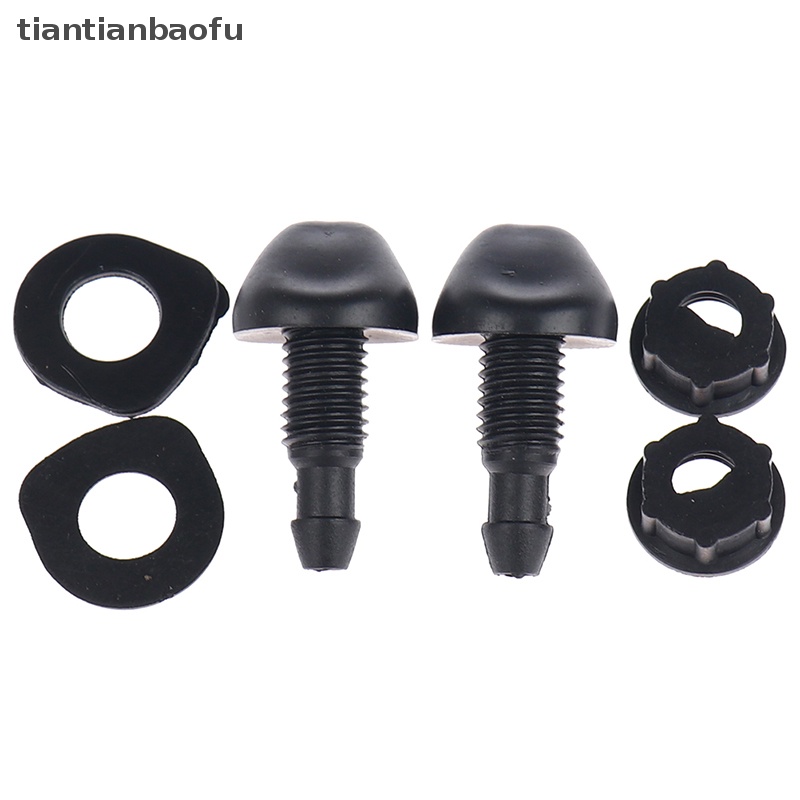 [tiantianbaofu] Universal 2PCS Mobil Auto Window Windshield Washer Wiper Sprinkler Nozzle  Butik