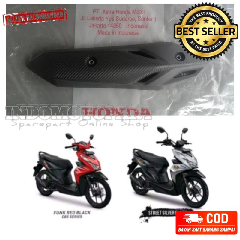 Tutup knalpot  Beat deluxe Beat street 2020 2022 original plus Bosh
