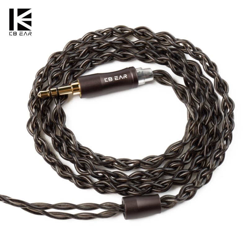 Kbear Hazy 6N Graphene+Copper-Silver Alloy Mixedly Braided Upgrade Kabel MMCX/2Pin Konektor 3.5mm/2.5mm/4.4mmPlug Earphone Wire