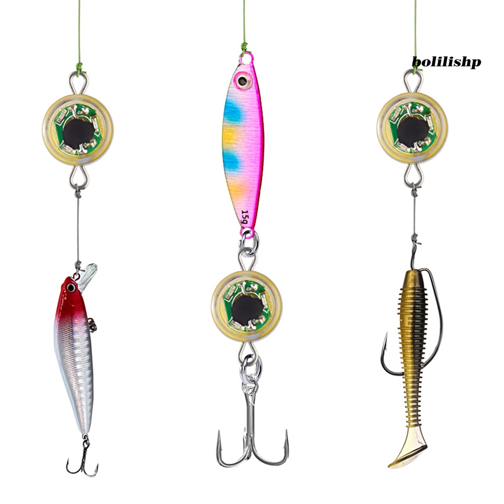 Bo-fishing Lure Lampu Deep Drop Underwater Simulasi Fisheye Tackle Profesional Attract Fish Tahan Air LED Lure Attractant Button Fish Gathering Light Outdoor Fishing