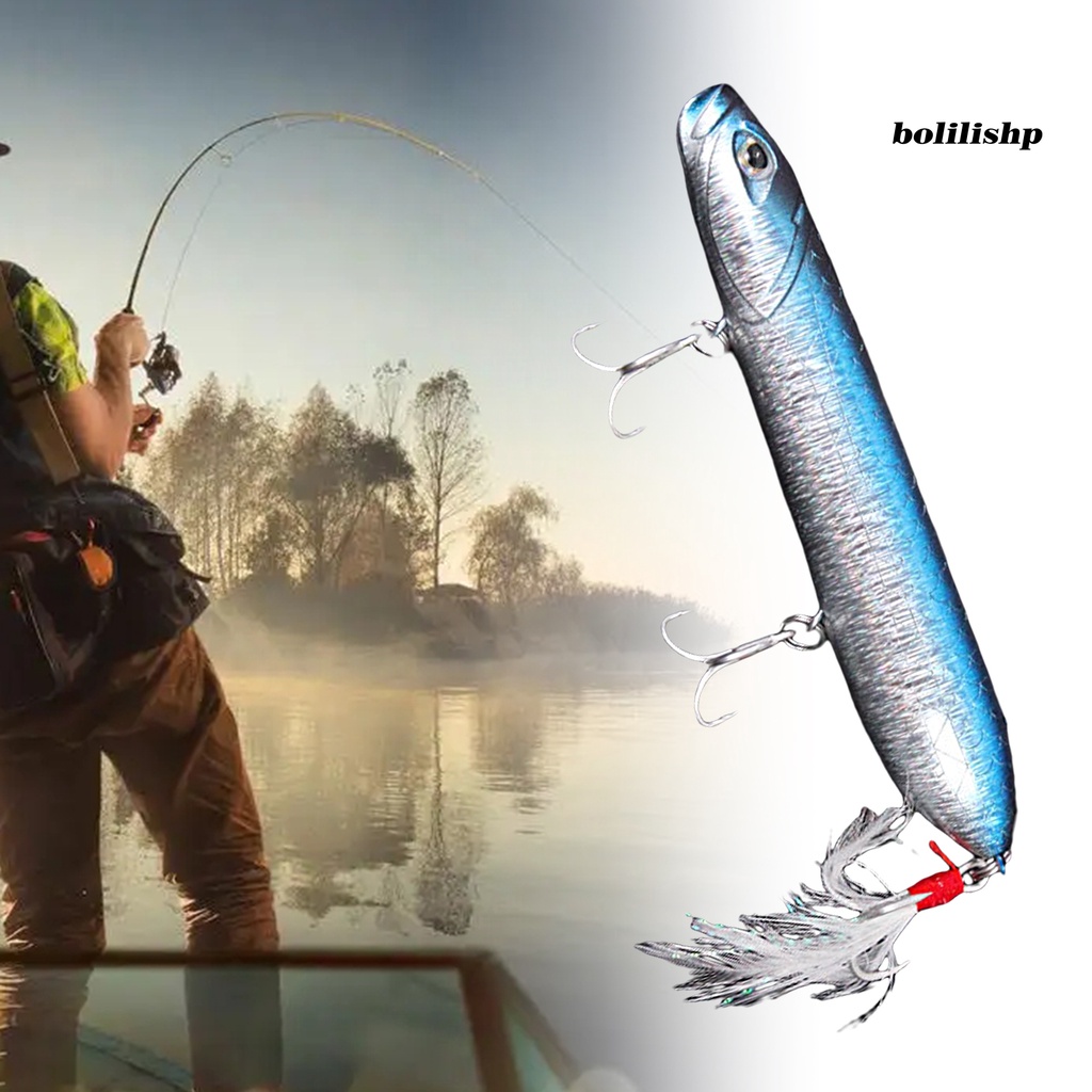 Bo-10g/14g Umpan Pancing Penampilan Realistis Kait Tajam Reusable Sea Casting Fishing Topwater Zigzag Pensil Buatan Umpan Keras Peralatan Memancing