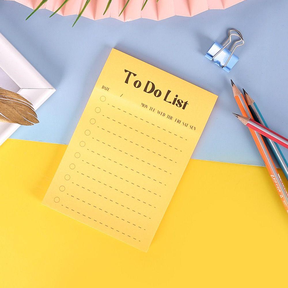 Lanfy To Do List Sticky Pad Disiplin Diri Check It Weekly Daily Planner Siswa Alat Tulis Sekolah Kantor Perlengkapan Studing Planning Jadwal Notepad