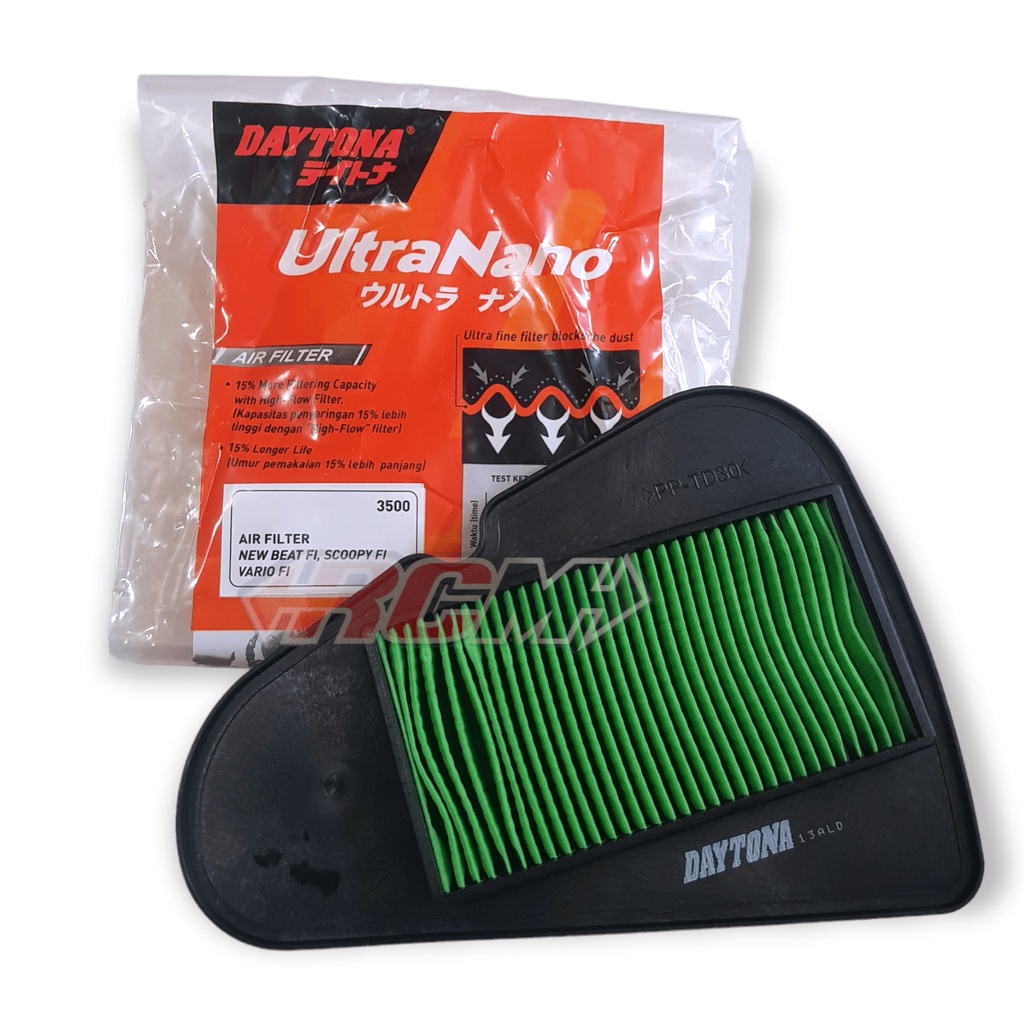 3500 ELEMENT COMP AIR CLEANER FILTER DUAL KIT SARINGAN UDARA ULTRA NANO HONDA NEW BEAT FI F1 ESP SCOOPY VARIO 110 LED INJEKSI INJECTION ORI ORIGINAL DAYTONA ASLI