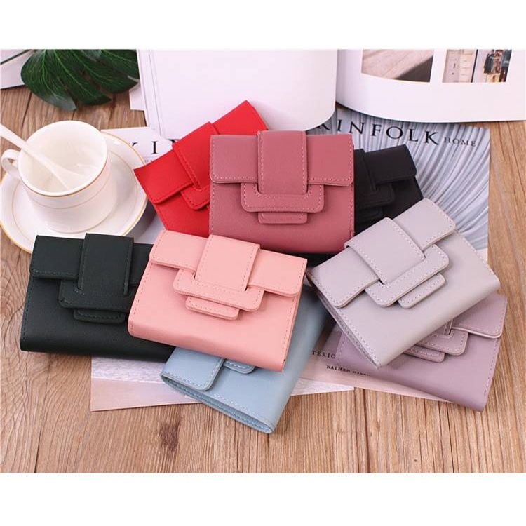 POKY - D6147 Dompet Import / Dompet Mini / Dompet Lipat Mini Wanita / Dompet Kekinian Wanita / Dompet Lipat Simple / Dompet Simple