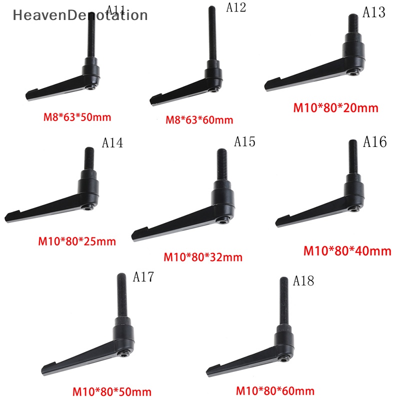 [HeavenDenotation] M6 M8 M10 Clamping Lever Mesin Knob Gagang Ulir Pengunci Adjustable HDV