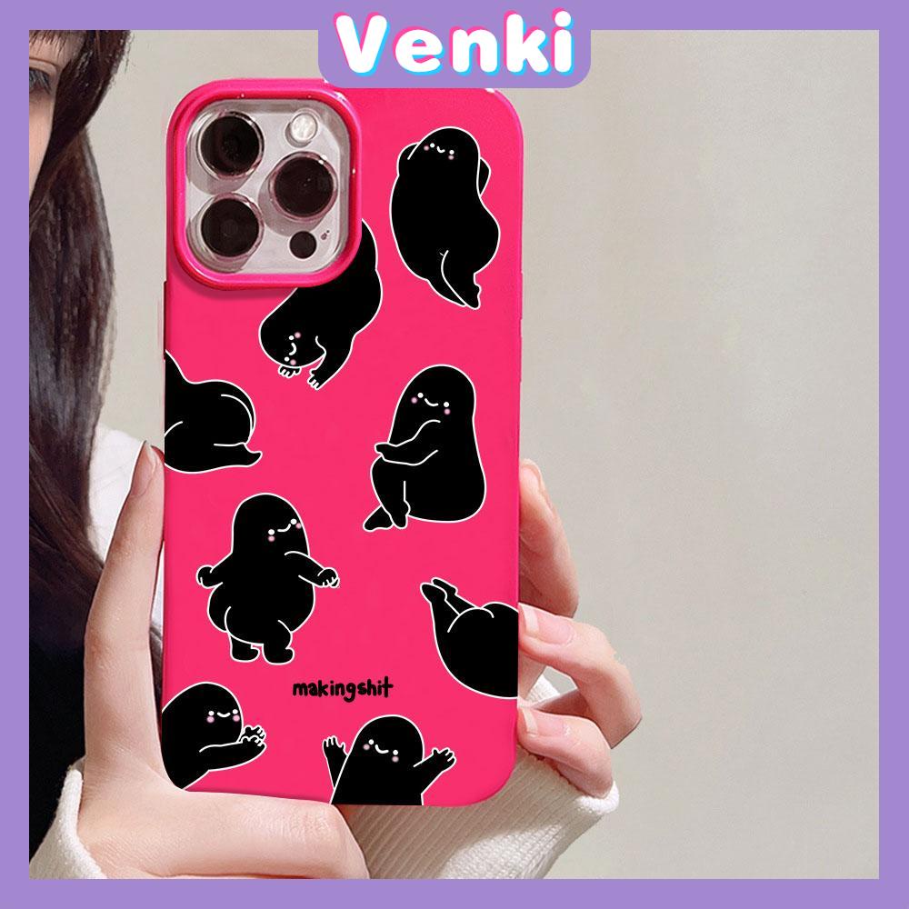 VENKI - For iPhone 11 iPhone Case Red Glossy TPU Soft Case Shockproof Protection Camera Cute Cartoon Character Compatible with iPhone 14 13 Pro max 12 Pro Max xr xs max 7Plus 8Plus