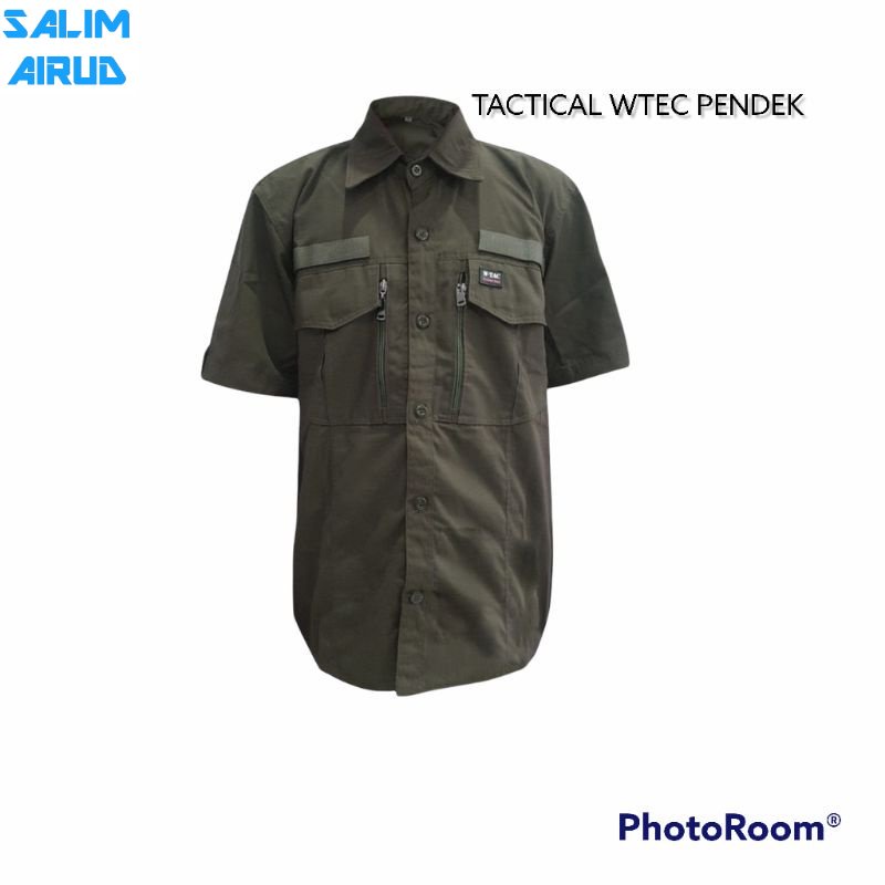 kemeja tactikal w Tac pendek - TERLARIS