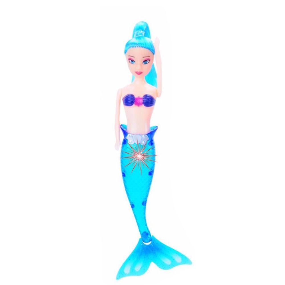 Needway   Mainan Boneka Mermaid Lampu LED Untuk Anak 20cm Lampu LED Hadiah Ulang Tahun Mainan Anak Perempuan Edukasi Renang Mermaid