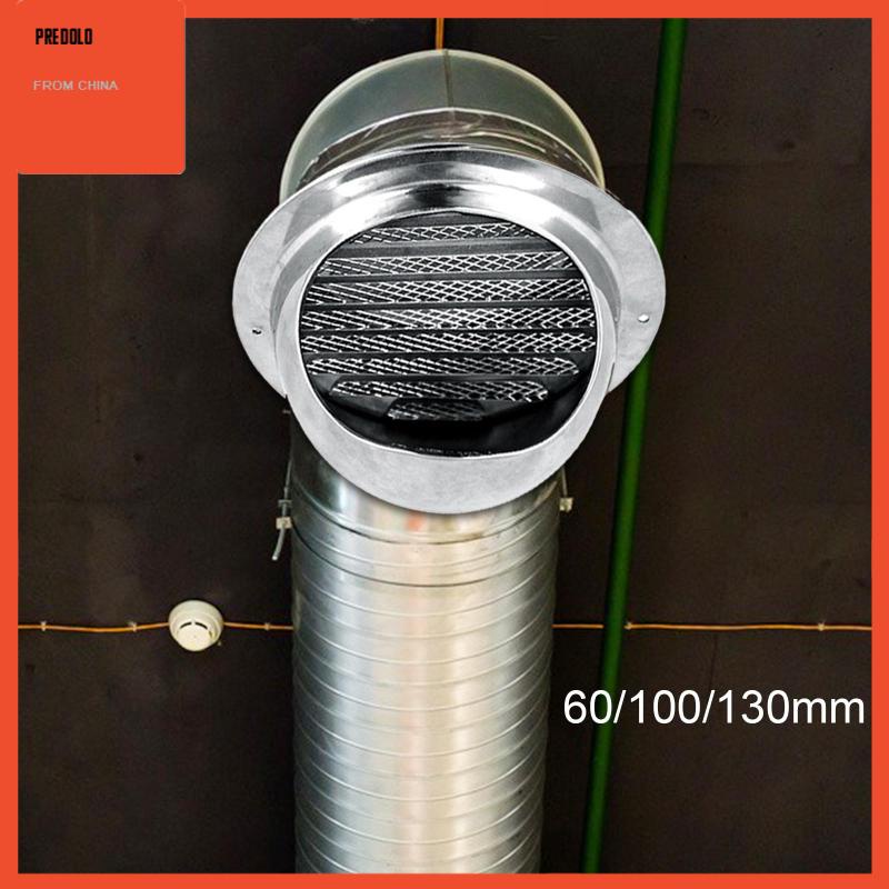 [Predolo] 304tutup Lubang Ventilasi Udara Bahan Stainless Steel Dengan Kap Ventilasi Layar Mesh Built in