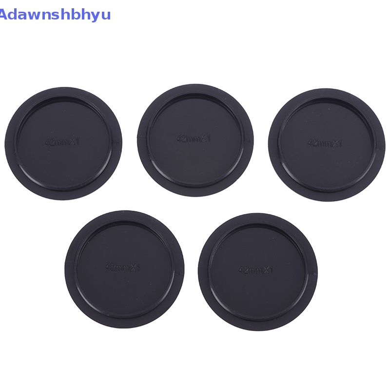 Adhyu 5Pcs Kamera Digital M42 42mm Screw Mount Rear Lens Body Cap Cover Plastik Hitam ID