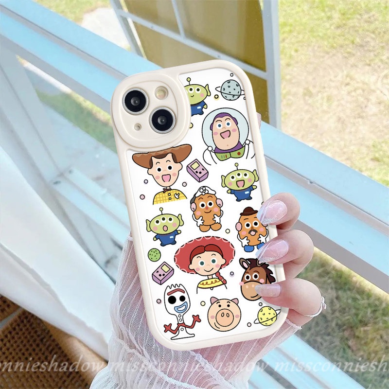 Cute Toy Story Kartun Strawberry Bear Manyo Soft Case Untuk Realme C53 C55 C30 C25Y C35 C25s 5 C11 C15 10 8 Pro C1 C12 C3 8i 6i 9i 6 6s 5i 7i C31 C21 GT C17 C20A C20 C21Y