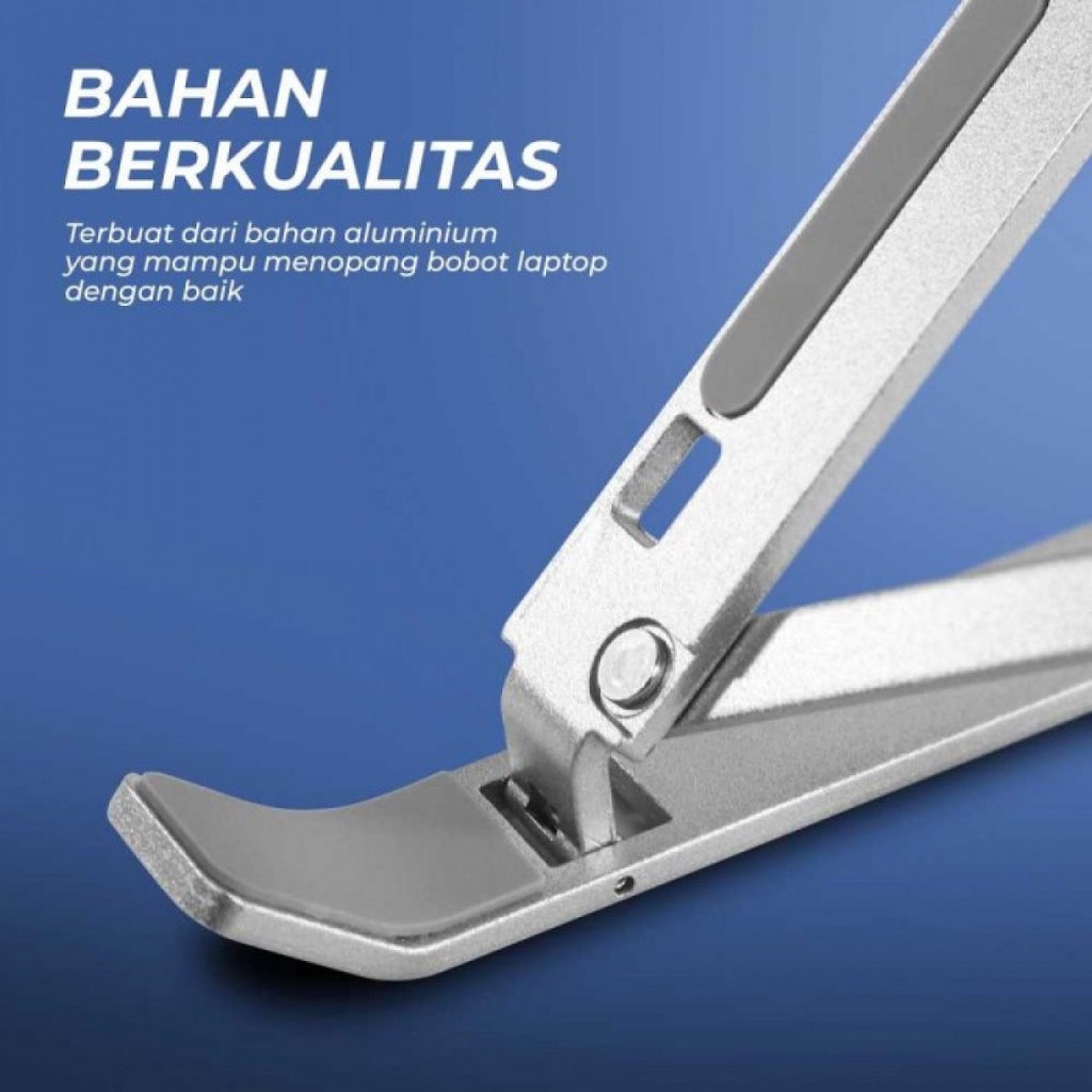 Dudukan Laptop Stand Holder Meja Lipat Portable Adjustable Aluminium