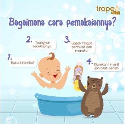 Tropee Bebe - Shampo Kemiri (Candlenut Shampoo) 100ml , Refill 500ml