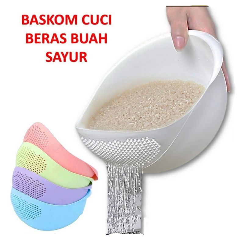 BASKOM SARINGAN CUCI BERAS PLASTIK