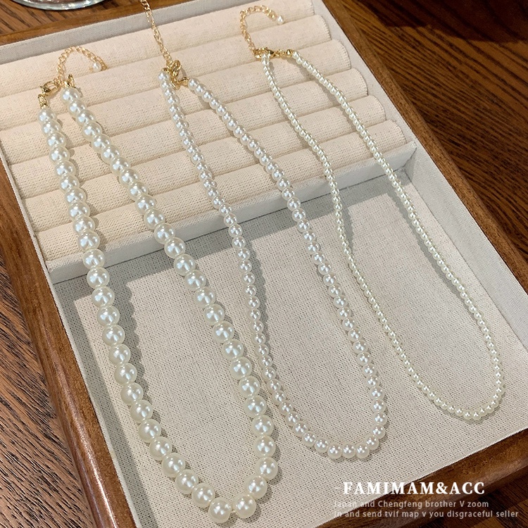 Ay (CN) Elegan Zirkon Kristal Mutiara Manik Double Layer Kalung Busur Tulip Hati Kupu-Kupu Liontin Rantai Choker Untuk Wanita Perhiasan Aksesoris