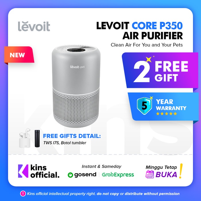 Levoit Core P350 Pet Care Air Purifier True HEPA H13 Filter Original - Core P350 Pet