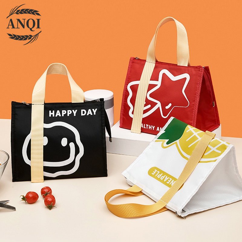 ANQI 1888 TAS BEKAL MAKANAN ANAK LUNCH BAG TEMPAT BEKAL ANAK TEMPAT PENYIMPANAN MAKANAN TAS LUNCH BOX