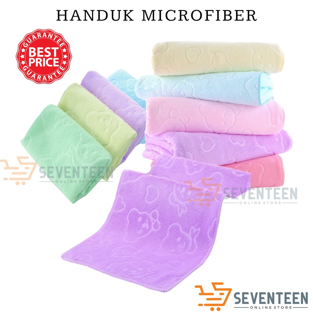 SEVENTEEN HANDUK MUKA WAJAH TANGAN 30 X 60 CM HANDUK MINI KECIL MULTIFUNGSI SAPU TANGAN HANDUK MANDI KAIN LAP TANGAN