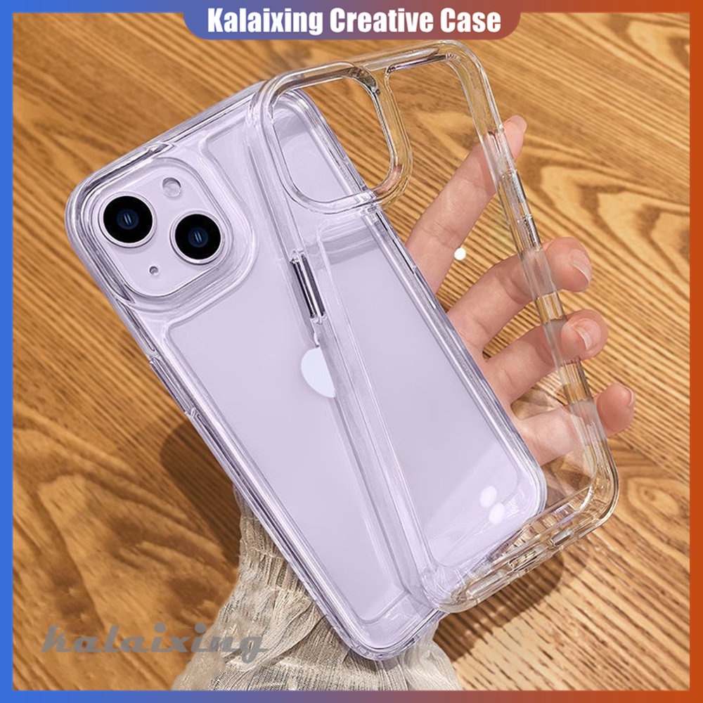 IPHONE Casing Shockproof Bening Mewah Untuk Iphone14 13 12 11 Pro Max7 8 Plus Clear Hard Bumper Casing Akrilik Keras