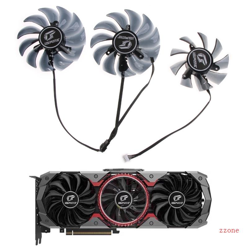 Zzz 89 75mm Cooler Fan 4Pin 12V VGA Fan Kipas Kartu Grafis Untuk RTX Warna Warni 2060 2070 2080 2080Ti 1660ti 1660 AD Cooler