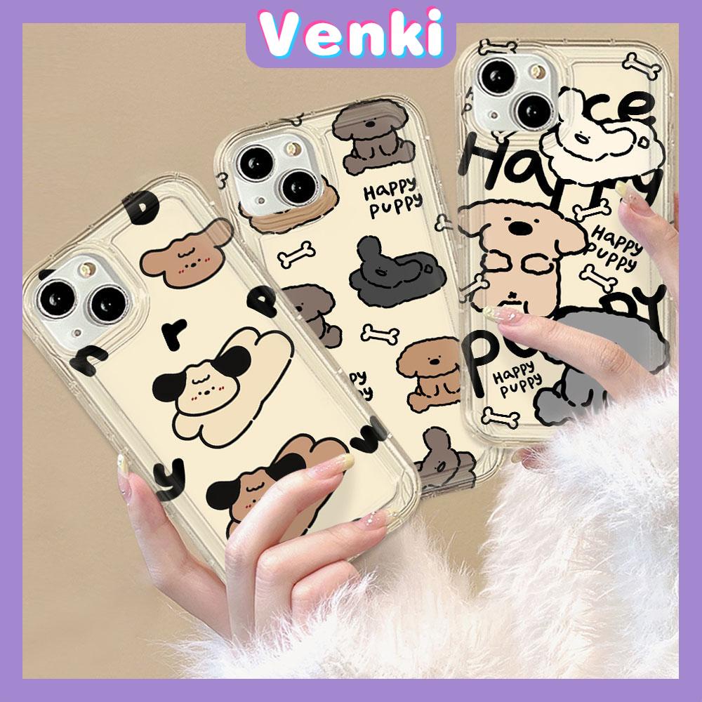 VENKI - For iPhone 11 Case Clear Phone Case TPU Soft Case Airbag Shockproof Protection Camera Cute Multi Shape Dog Compatible with iPhone 14 13 Pro Max iPhone 12 Pro Max XR XS 7 8