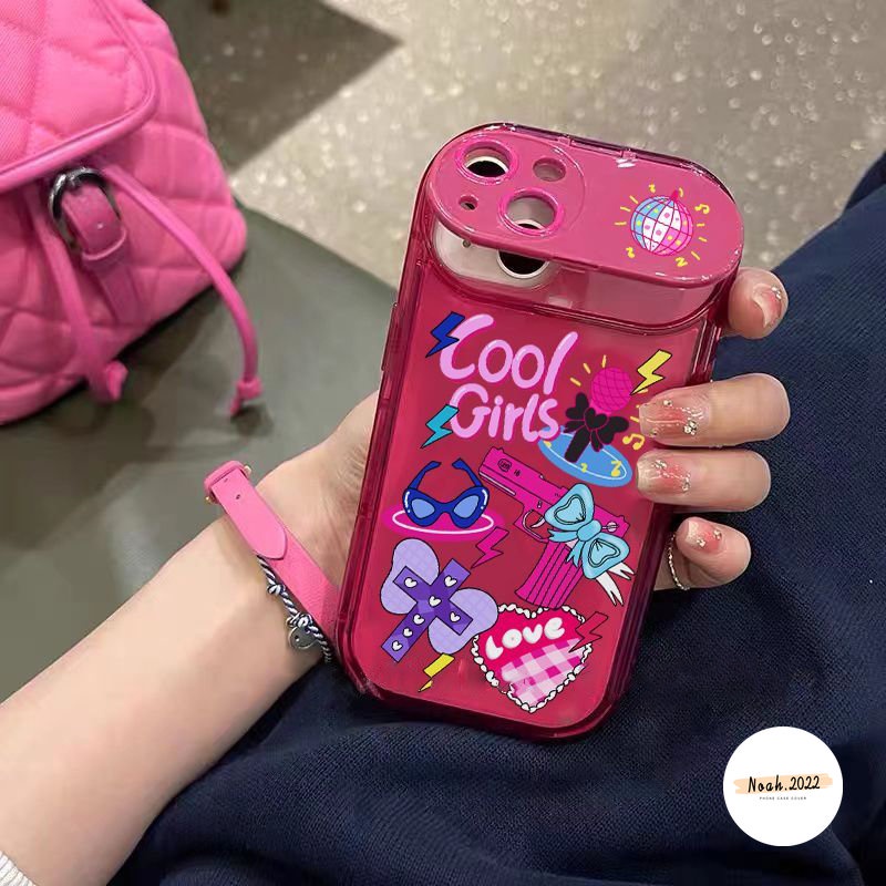 Flip Make Up Mirror Case Untuk OPPO A12 A15 A57 A5s A7 A53 A5 A9 A3s A31 A33 2020 A12E A77s A35 A77 A15s A11 A11K Lucu The Powerpuff Girls Lucu Graffiti Stiker Kreatif Soft Cover