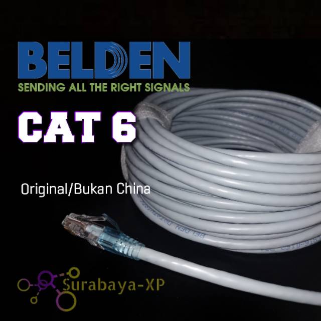 Kabel LAN UTP Belden CAT6 6 Meter 6 M 6M 6Meter CAT 6 Original RJ45 CAT6 Telebit
