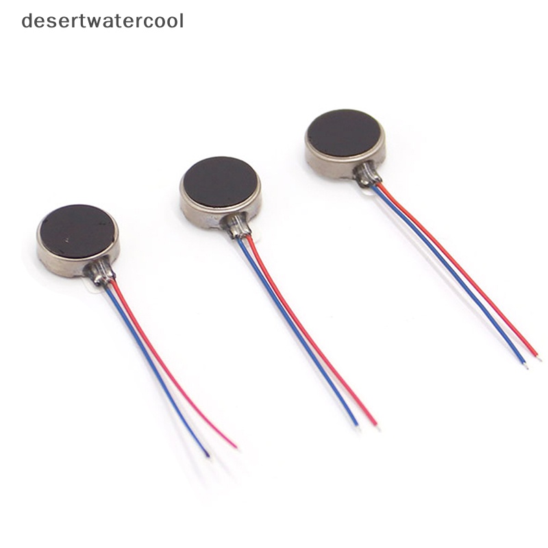 Deid 2PCS 123410x3mm Motor Getaran Mini DC 3V 12000rpm Tombol Koin Datar-Tipe Micro DC Vibrag Motor Untuk Ponsel Pager Martijn