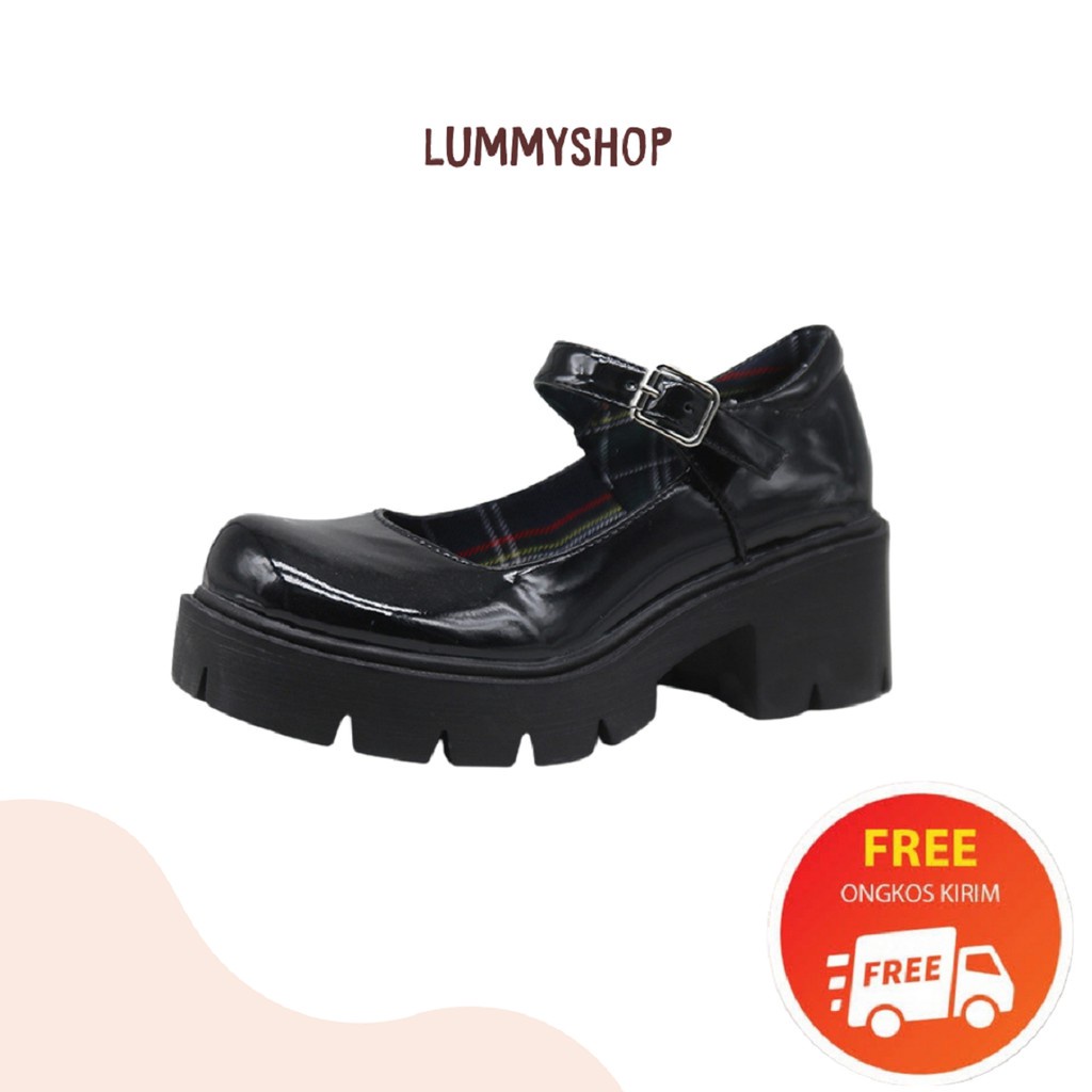 LUMMYSHOP SEPATU WANITA PREMIUM HIGH MARY COUTURE IMPORT