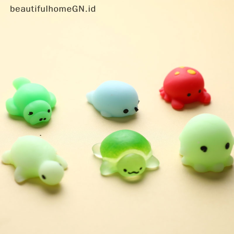 {Cantik} 24pcs Mainan Squishy Hewan Lucu Bola Antistress Mochi Toy Mainan Penghilang Stress~