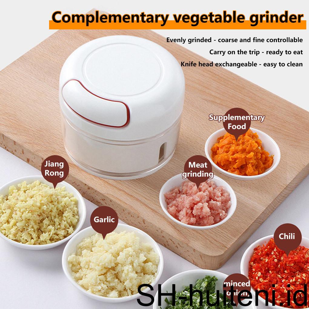 Garlic Chopper Shredders Grinders Mesin Penghancur Portable Handheld Masher Perlengkapan Dapur Untuk Buah Daging Sayur